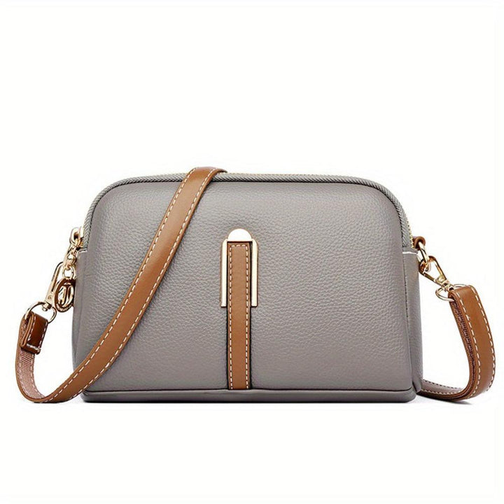 Mila | Litchi Prægede Crossbody Taske