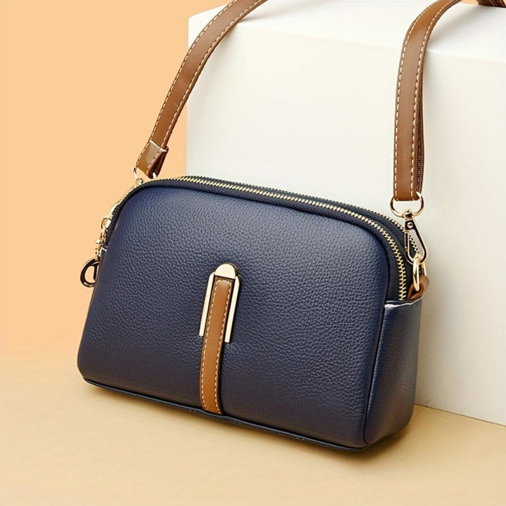 Mila | Litchi Prægede Crossbody Taske