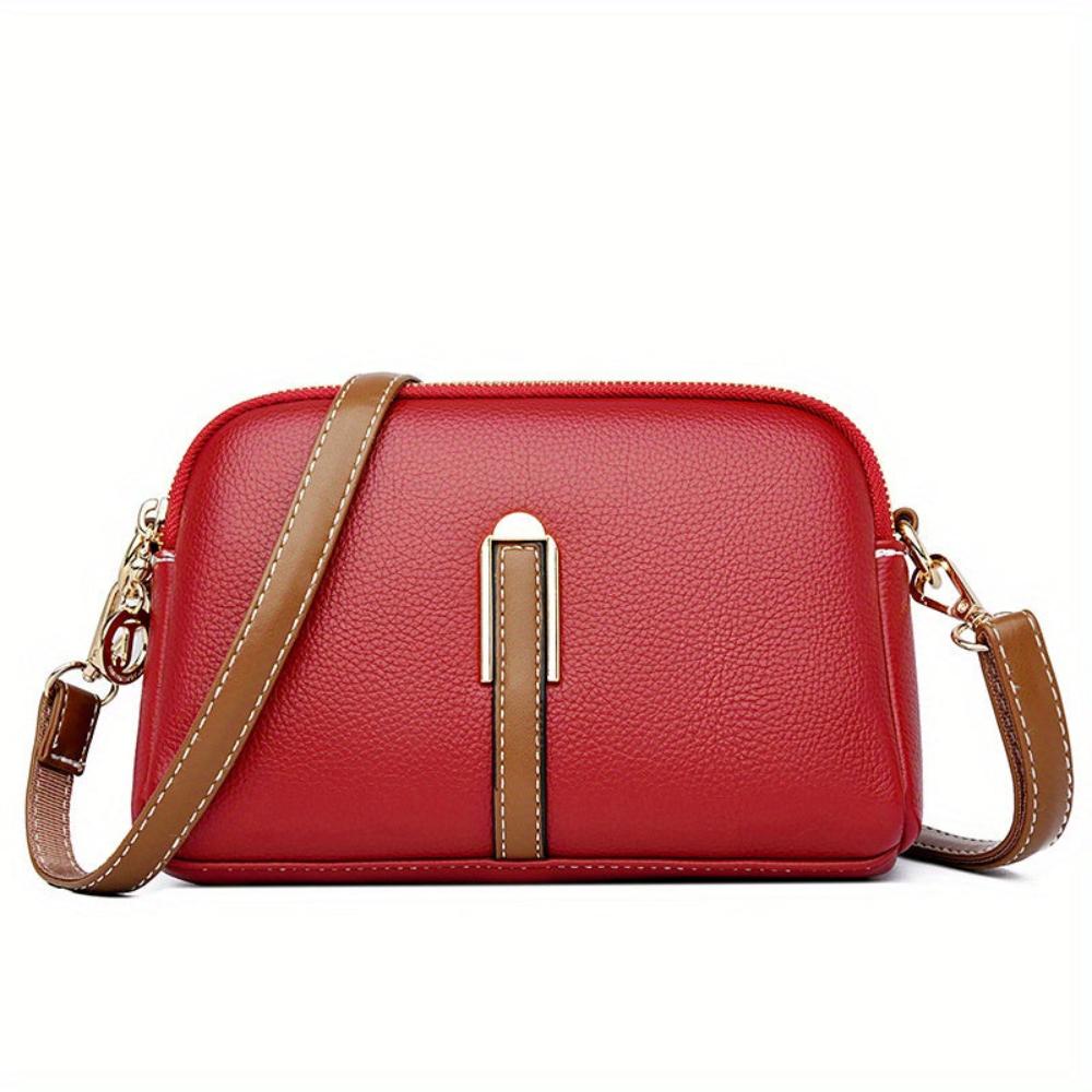 Mila | Litchi Prægede Crossbody Taske