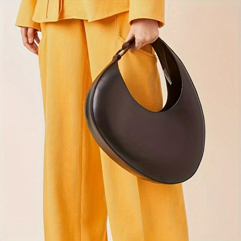 Maeve | Elegant Ensfarvet Hobo Tasker