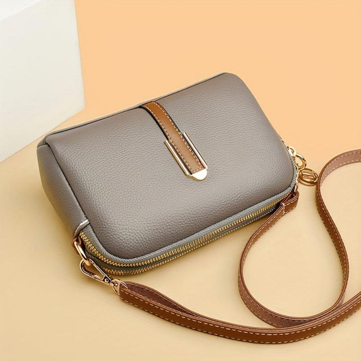 Mila | Litchi Prægede Crossbody Taske