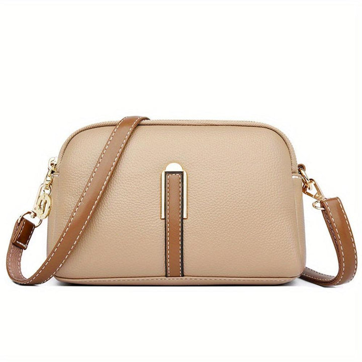 Mila | Litchi Prægede Crossbody Taske