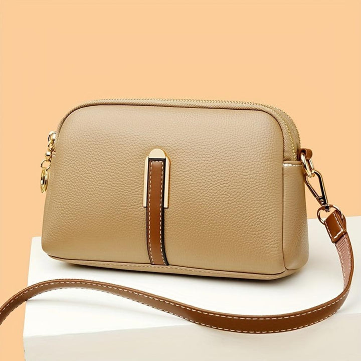 Mila | Litchi Prægede Crossbody Taske