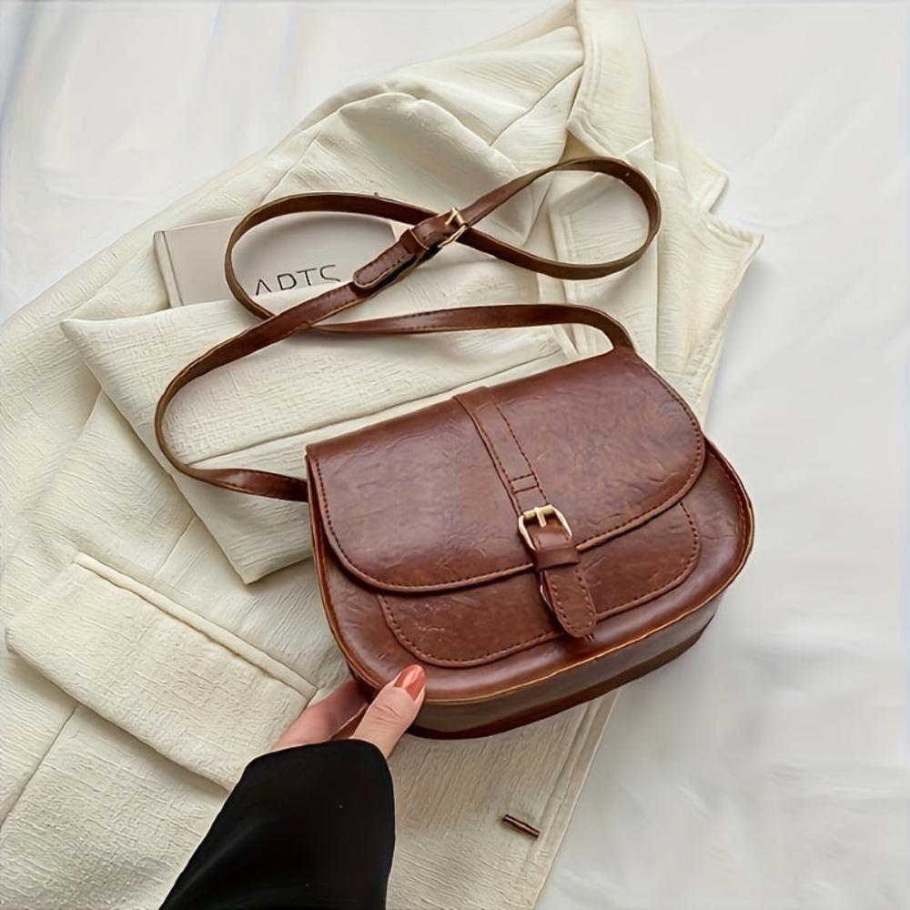 Evelyn | Klassisk Sadel Crossbody Taske