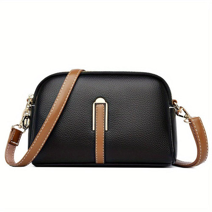 Mila | Litchi Prægede Crossbody Taske