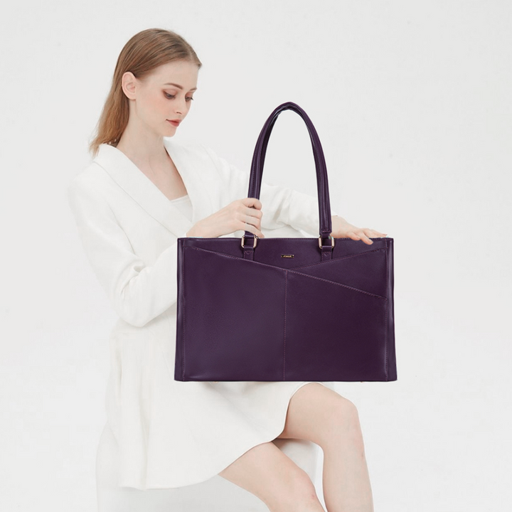 Elegant Lilla Laptop Tote (KØB 1 FÅ 1 GRATIS)